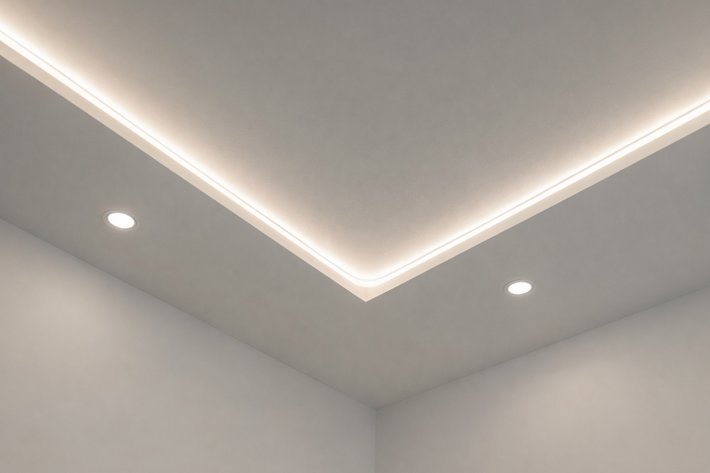 LED Neon Strip Light Slim 6x6mm | 24V IP65 | Dot-Free & Side Bend | Embedded (With Lip)