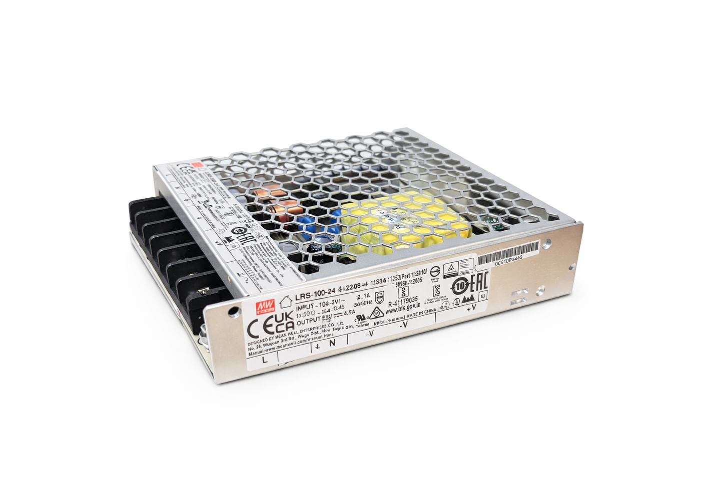 Power supply unit with label