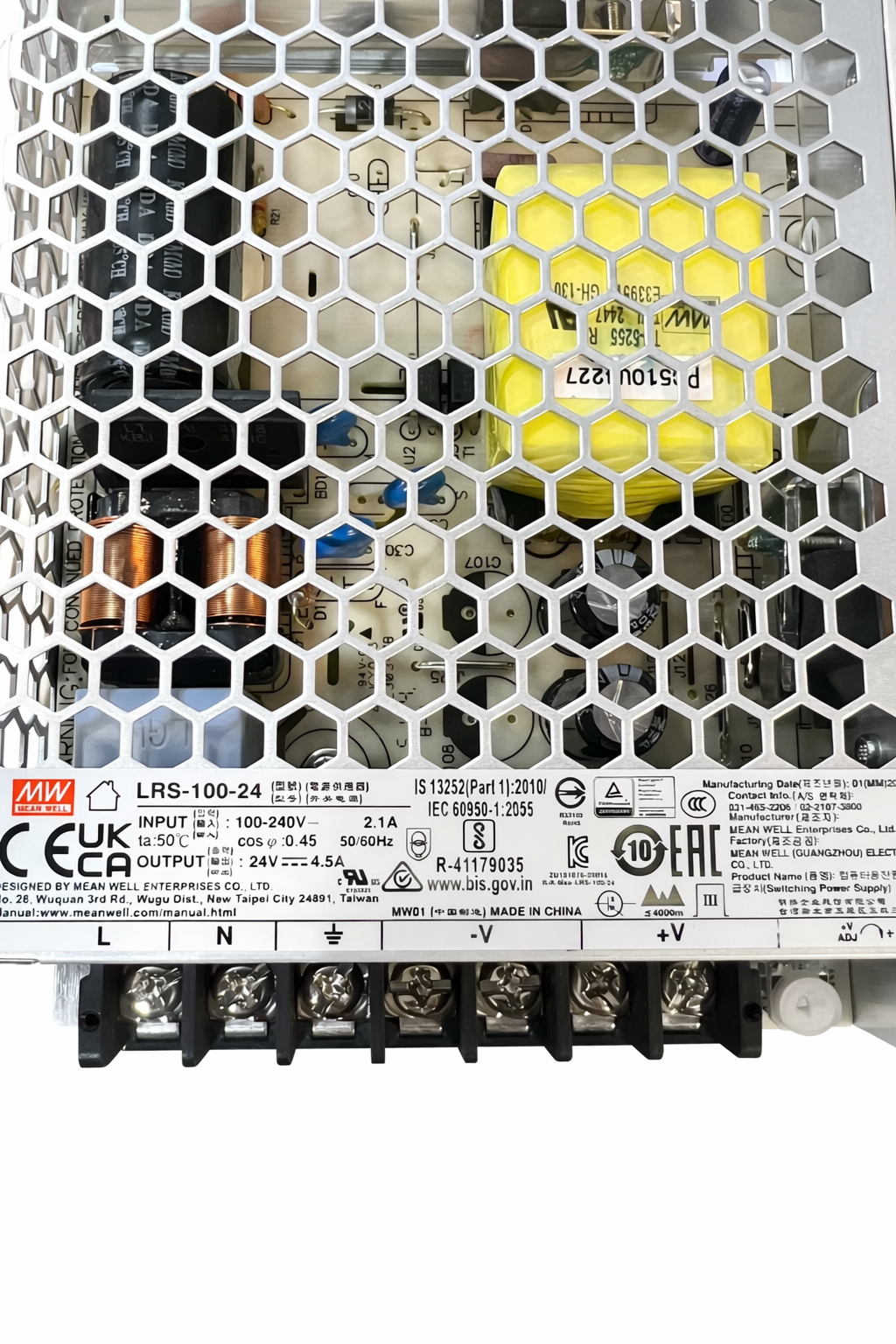 Mean Well LRS-100-24 Power Supply - 100W 24V DC (Slim Metal Housing)
image