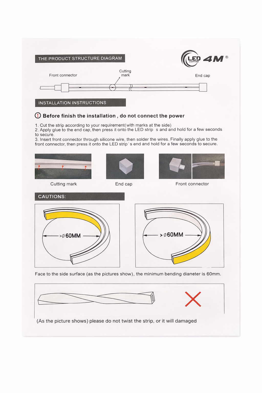 LED Neon Strip Light Slim 6x6mm | 24V IP65 | Dot-Free & Side Bend | Embedded (With Lip)