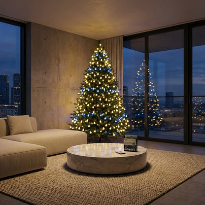 Pear Ball LED String Lights with Remote Control - 9M, 100 LEDs, USB Powered-USB