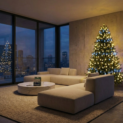 Pear Ball LED String Lights with Remote Control - 9M, 100 LEDs, USB Powered-USB