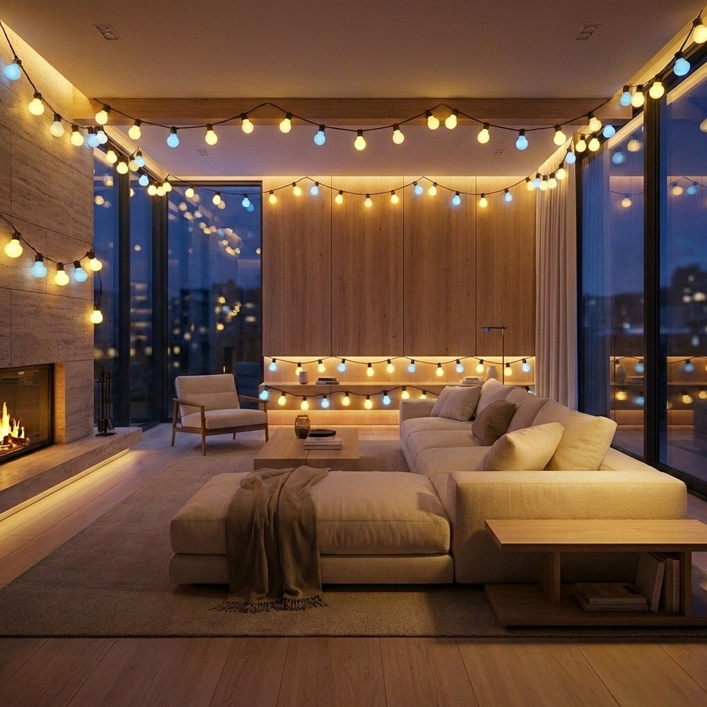 Smart G50 LED Globe String Light - 9M (30ft), 20 Bulbs, App & Remote Control, USB Powered