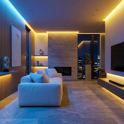 LED Neon Strip Light Slim 4x8mm | 24V IP65 | Dot-Free & Side Bend | Embedded (With Lip)