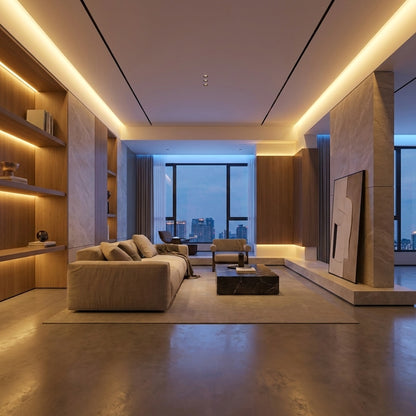 LED Neon Strip Light Slim 6x6mm | 24V IP65 | Dot-Free & Side Bend | Embedded (With Lip)