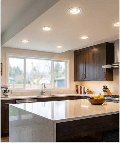 20-Pack 5-inch Gimbal LED Recessed Light - 24W 5-CCT Selectable (White)