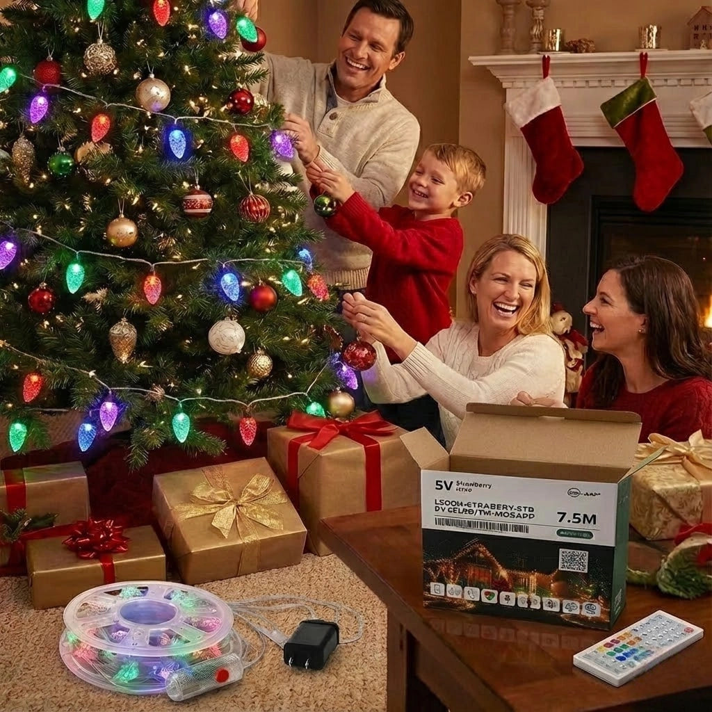 Smart Strawberry LED String Light 7m - 50 LEDs App Control (Multicolor)