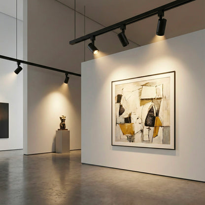 24W LED Track Light Head - Zoomable Beam (Black)