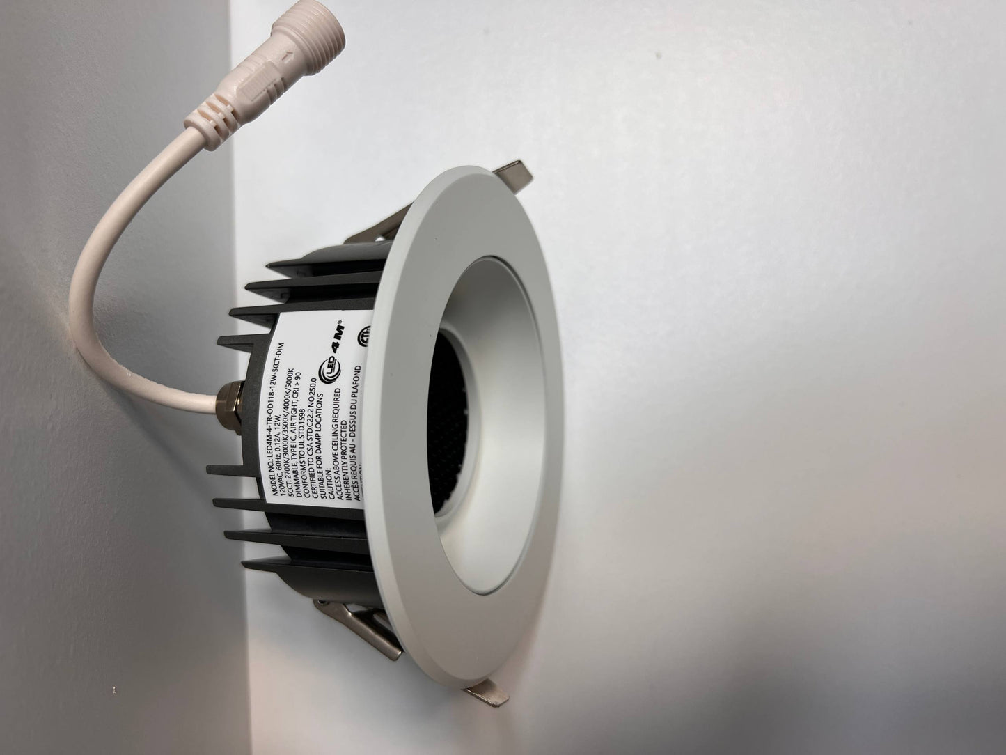 4″ Recessed LED Down Light 12W-5CCT-DIM
 recessed light fixture with wiring | Selix Kala