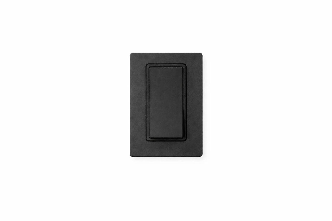 Screwless Wall Plate (Decorator Style) | Matte Finish
 Black rectangular switch | Selix kala