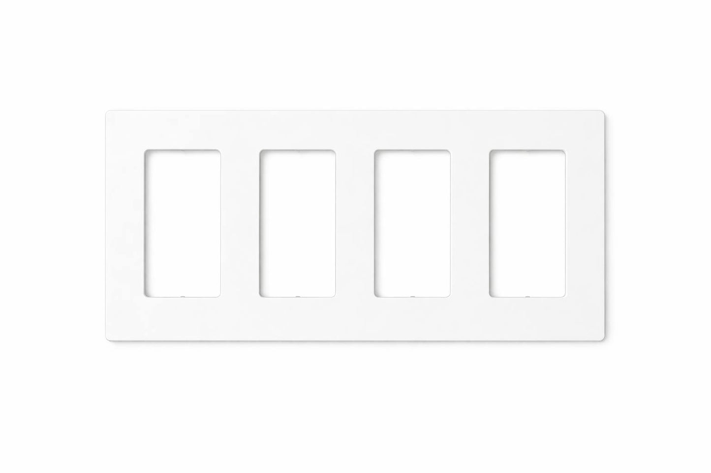 Screwless Wall Plate (Decorator Style) | Matte Finish
 White wall plate with three vacant slots | Selix kala