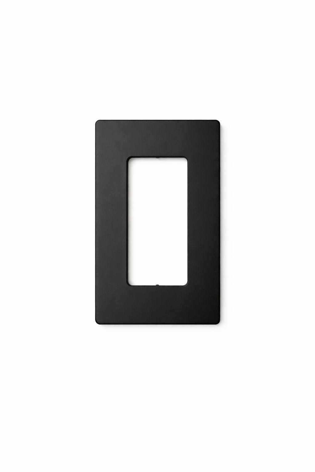 Screwless Wall Plate (Decorator Style) | Matte Finish
 Black rectangular | Selix kala