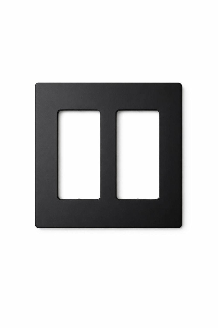 Screwless Wall Plate (Decorator Style) | Matte Finish
Black square wall plate with two rectangular openings | Selix kala