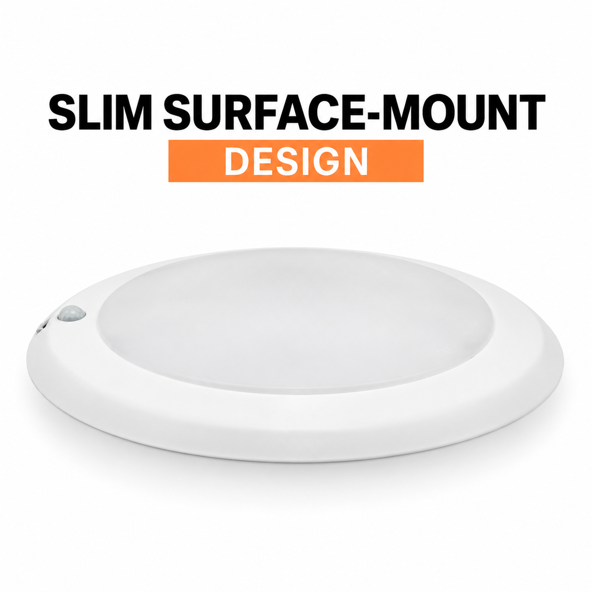 6-inch 15W LED disk downlight: White trim and diffuser detail