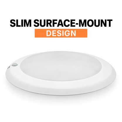 6-inch 15W LED disk downlight: White trim and diffuser detail