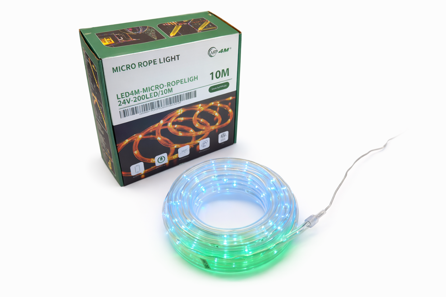 Micro LED Rope Light 10m - 24V 200 LEDs Professional Series