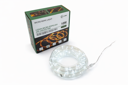 Micro LED Rope Light 10m - 24V 200 LEDs Professional Series