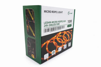 Micro LED Rope Light 10m - 24V 200 LEDs Professional Series
