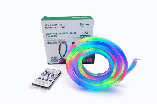 RGB neon flex light strip with packaging and remote control | Selix Kala