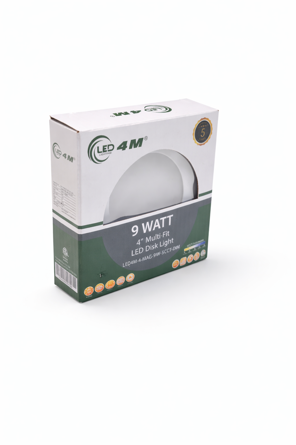 20-Pack 4-inch Multi-Fit LED Disk Light - 9W 5-CCT Selectable (White)