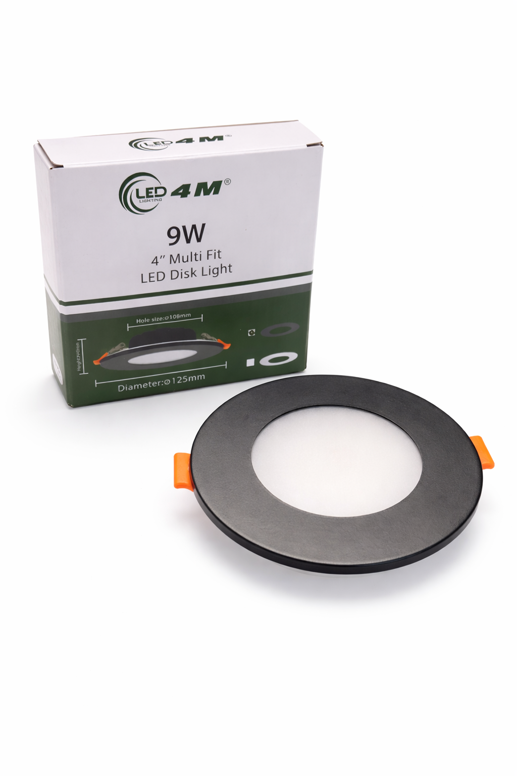 20-Pack 4-inch Multi-Fit LED Disk Light - 9W 5-CCT Selectable (Black)