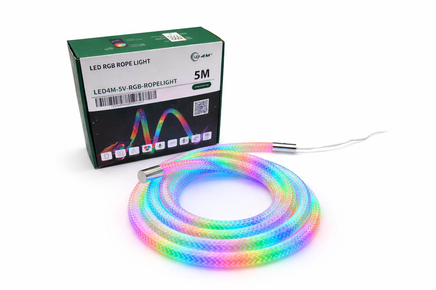 RGB LED Rope Light 5V - USB Powered Multicolor