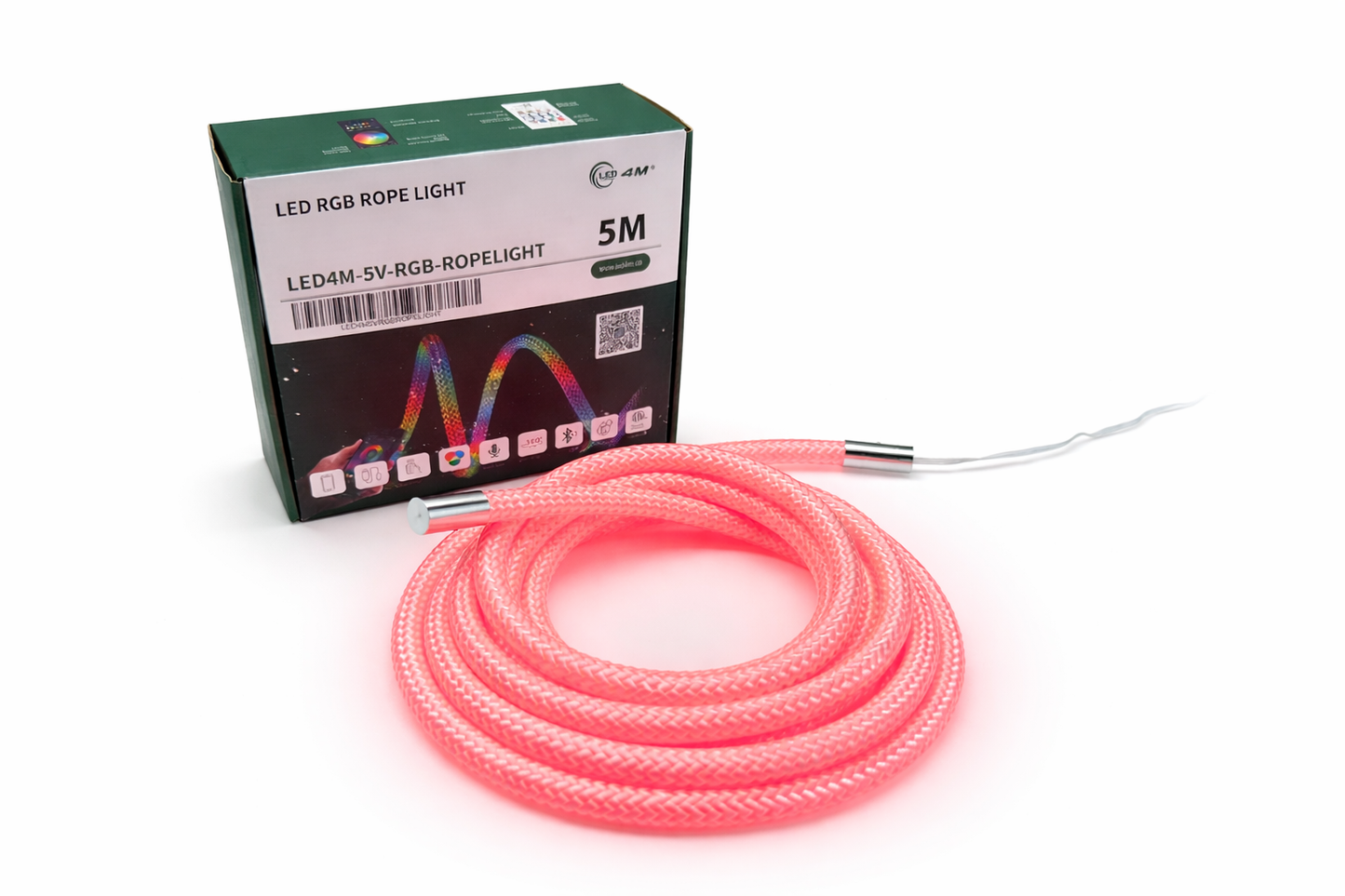 RGB LED Rope Light 5V - USB Powered Multicolor