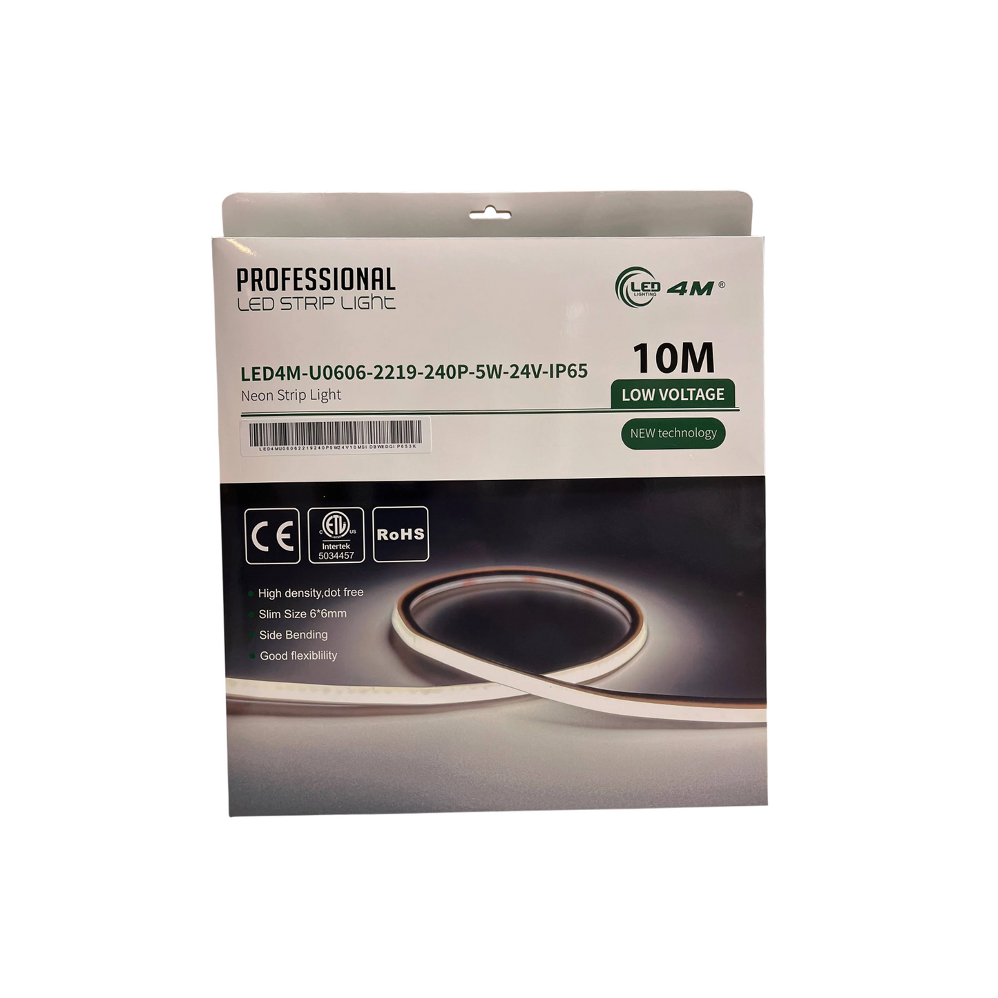 Package of LED strip light with specifications